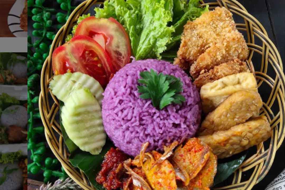 Nasi Uduk Ungu Makanan Khas Sukabumi